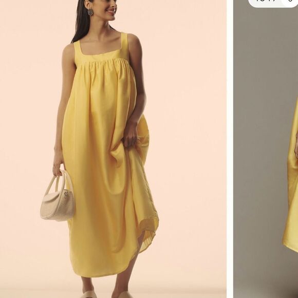 Anthropologie | Pinnacle by Shruti Sancheti Square Neck Babydoll Maxi Dress - Picture 9 of 9